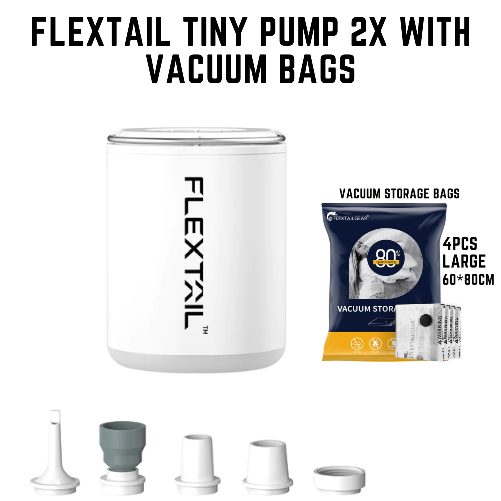 FLEXTAIL Tiny Pump 2X with Vacuum Bag 4 Pcs Set