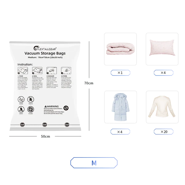 FLEXTAIL- Vacuum Bag 4 Pcs Set