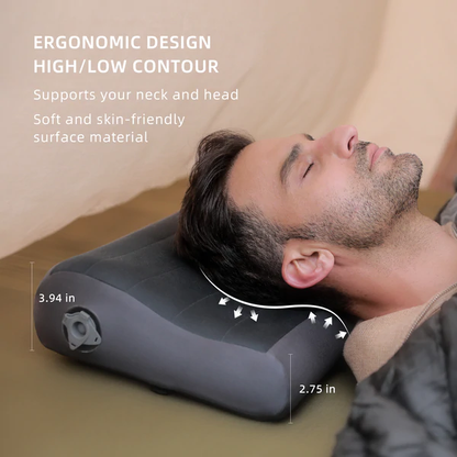 Flextail Tiny Pump 2x with ZERO PILLOW-B Shape Travel Pillows