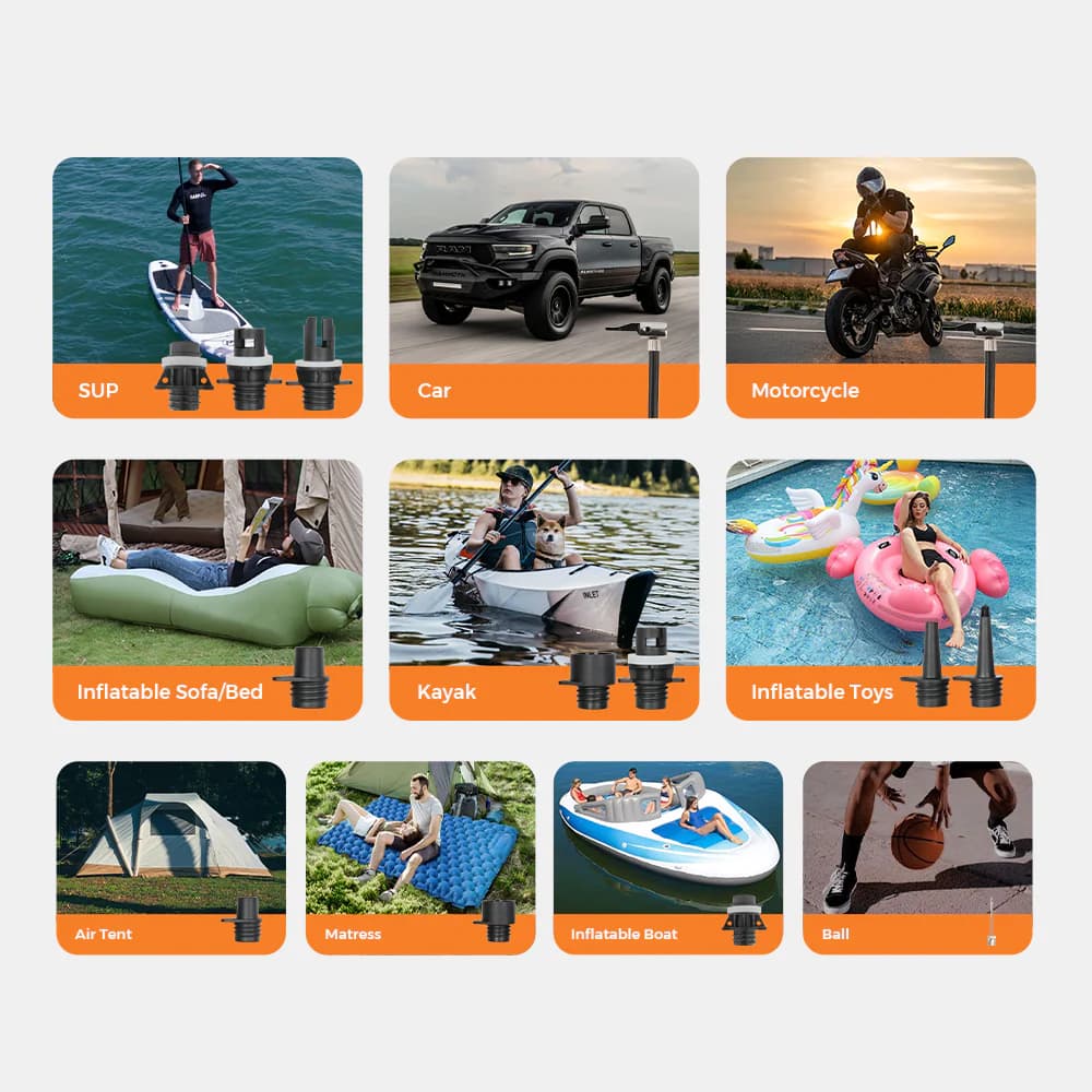 FLEXTAIL EVO SUP PUMP PRO -45PSI & 8000mAh Built-in Battery SUP & Tire Pump