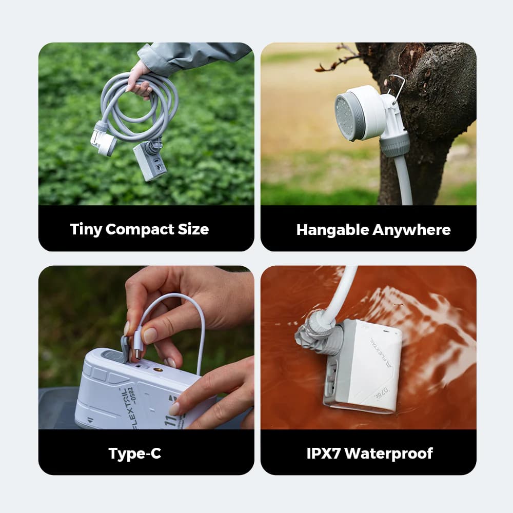 FLEXTAIL TINY SHOWER - World's Smallest Instant Portable Shower